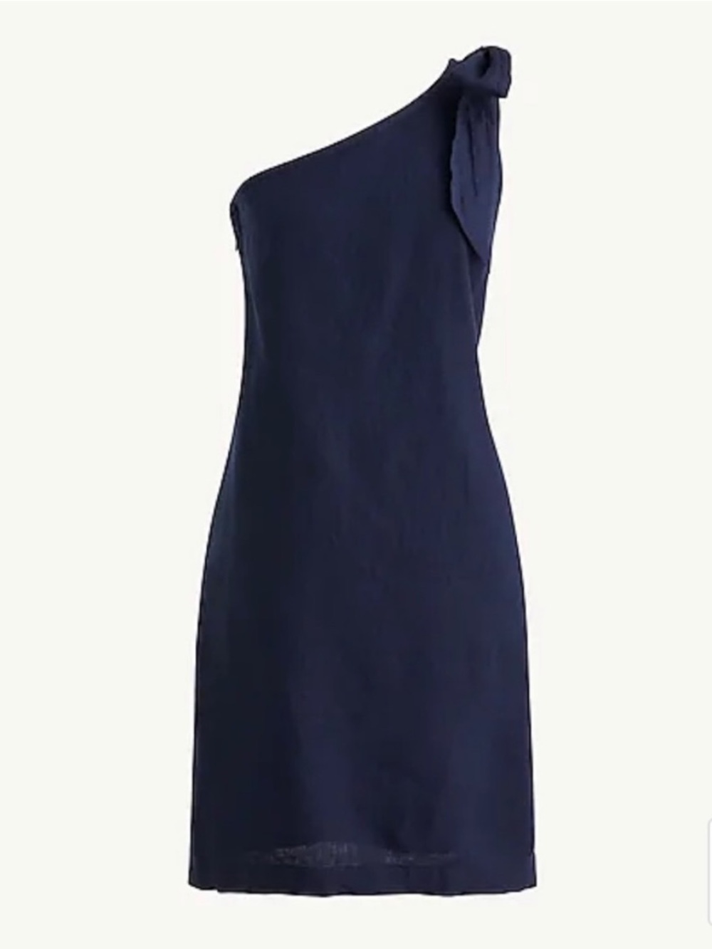 NWT J. Crew One-shoulder linen shift dress